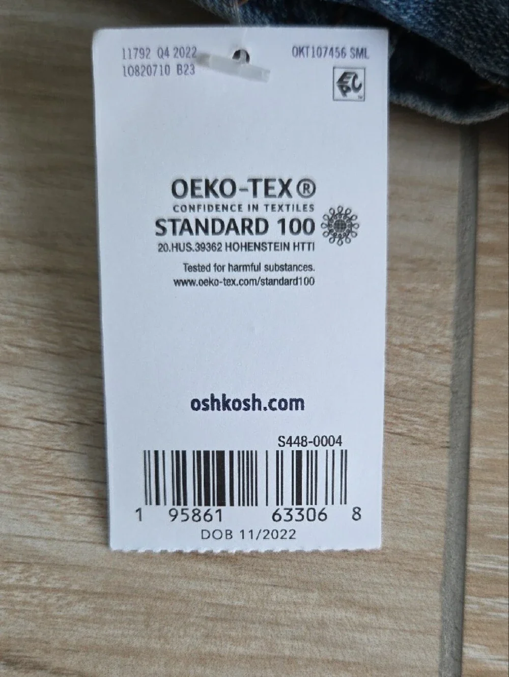 OshKosh B'gosh Toddler Denim Overalls in Blue